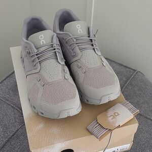 On Running Light Gray Athletic Shoes